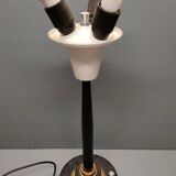 Lumi industrial metal lamp base - three lights - 1970s - Italy