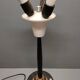 Pied de lampe industrielle  Lumi en métal - trois feux - années 70 - Italie