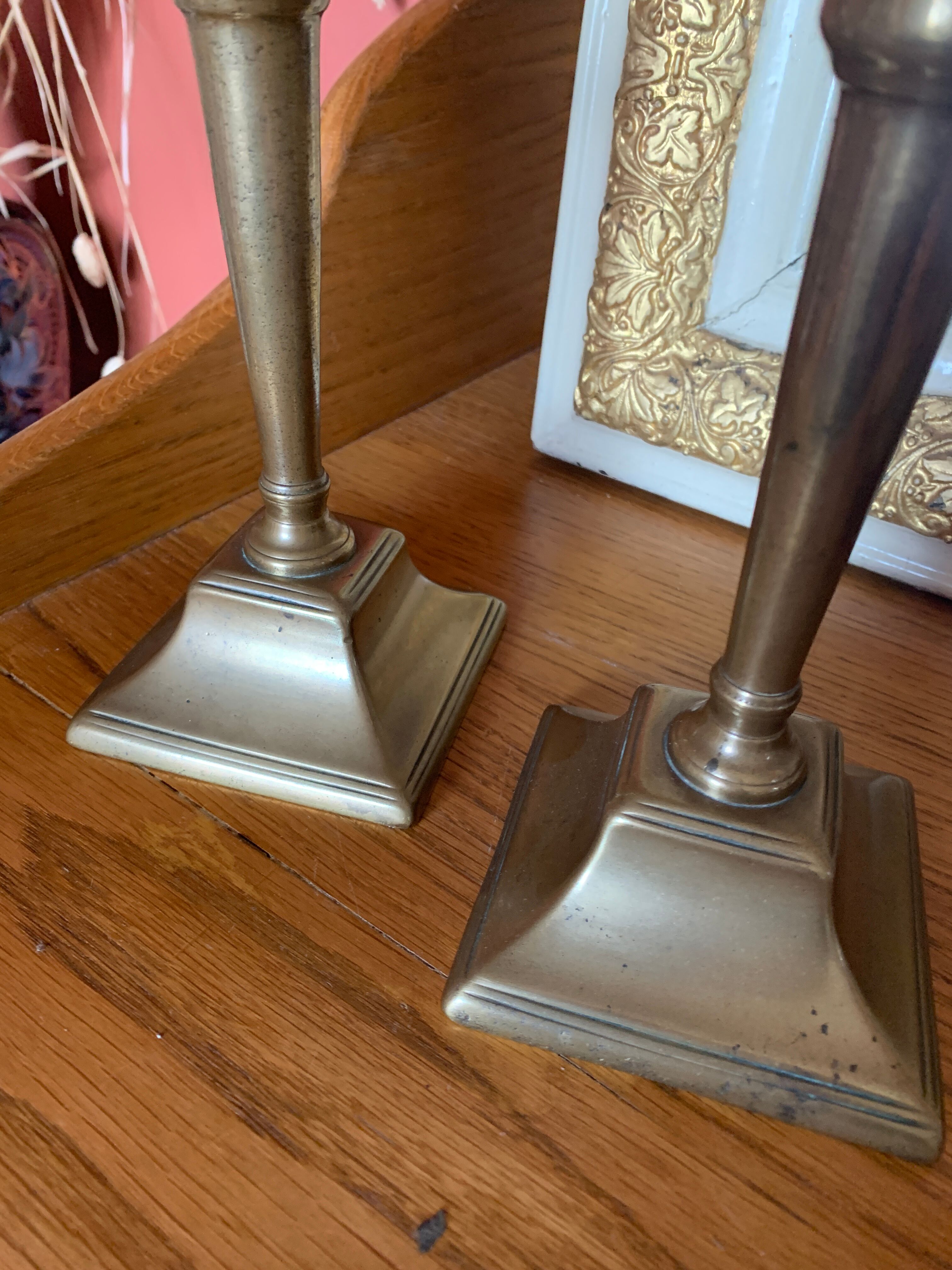 Massive brass chandeliers