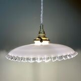 Vintage lamp lamp in white opaline