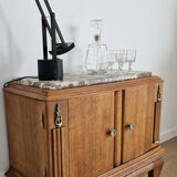 Oak bar furniture art deco style