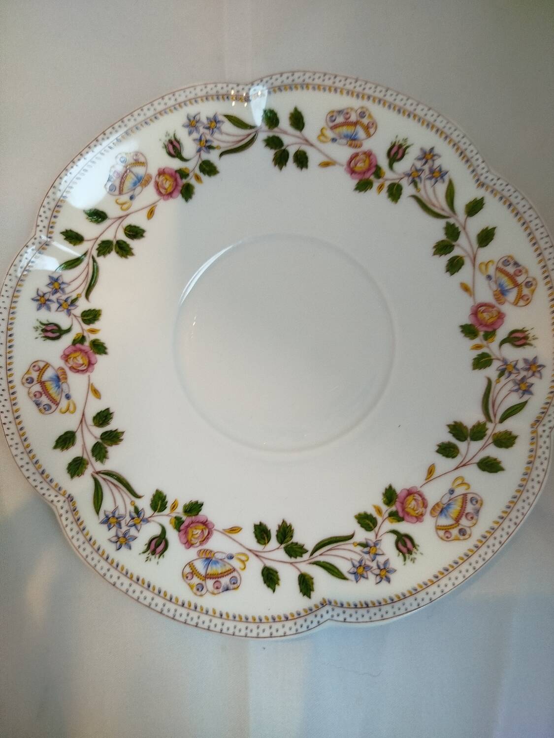 Tasse et Soucoupe Ancienne Fleurs en Porcelaine de Paris/Limoges