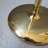 large golden floor lamp by Sölken Leuchten with four glass spheres, Mid Century floor lamp