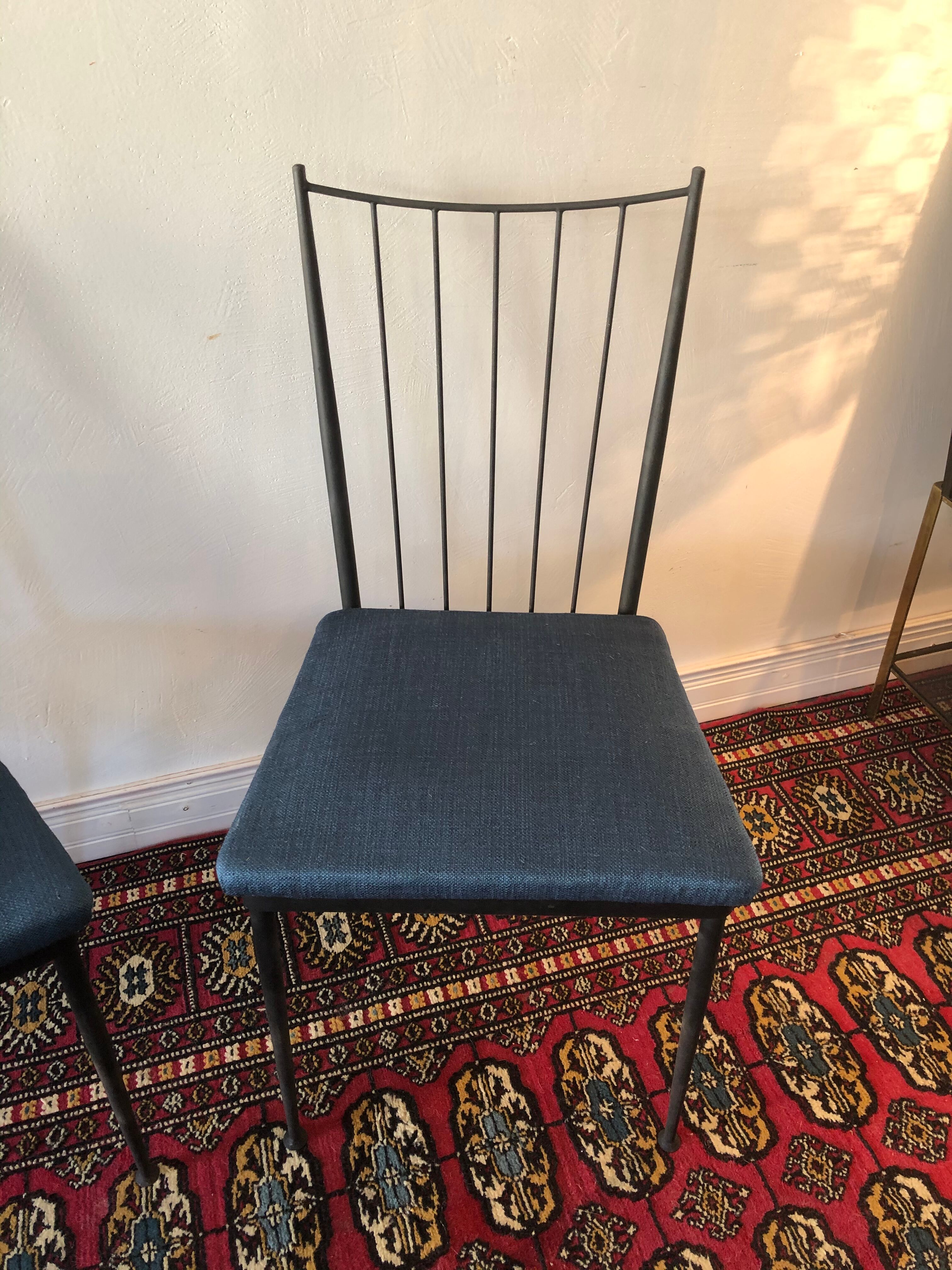 Duo of chairs Colette Gueden 50s