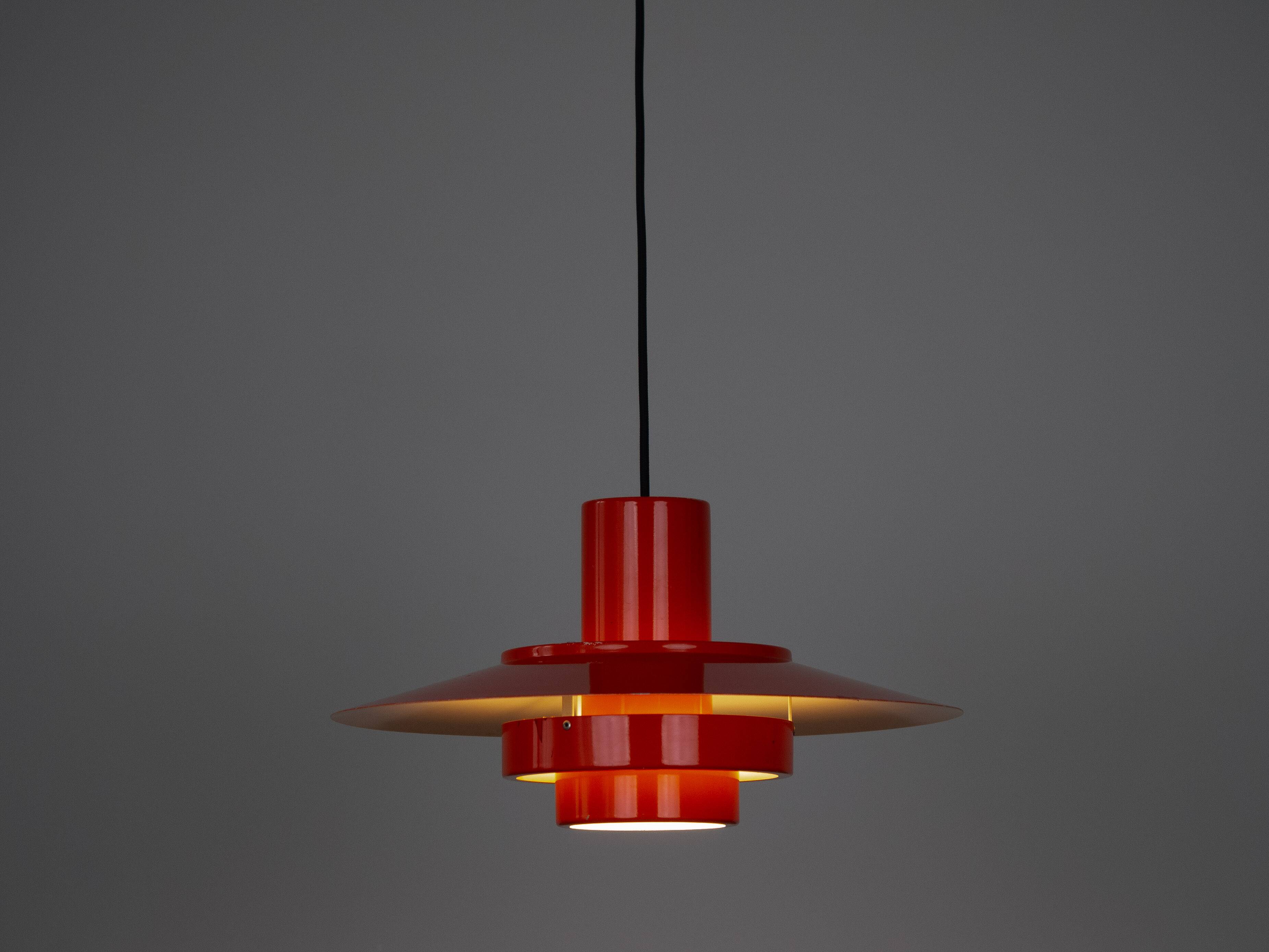 Lampe suspendue vintage danoise Falcon par Andreas Hansen, Fog og Morup, 1969