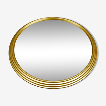 Plateau rond miroir vintage