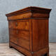 Lady chest of drawers Louis Philippe period in solid walnut around 1830