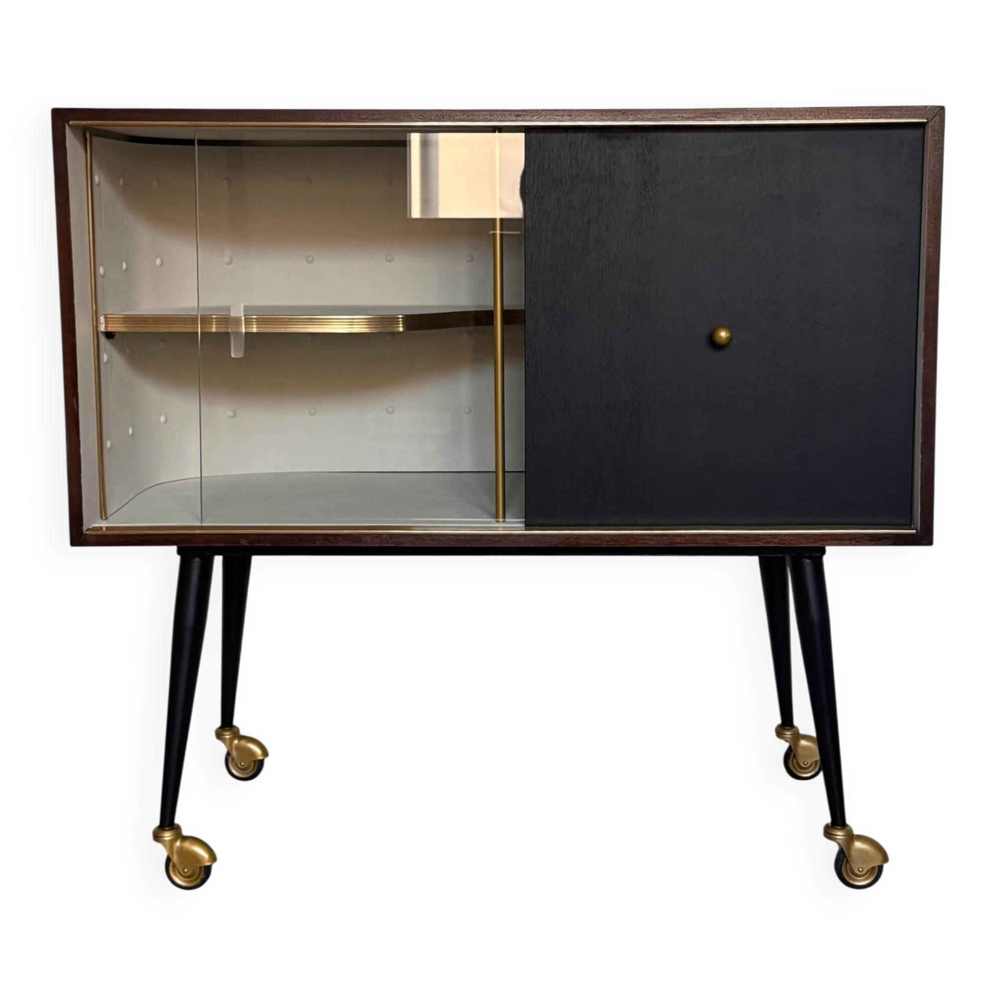 Cabinet Moderniste À Niche Architecturale - Année 60