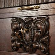Interwar Oak Sideboard in Dark Brown, 1930s