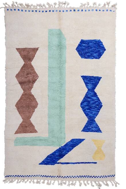 Tapis azilal fait à la main traditionnel 250cm x 150cm