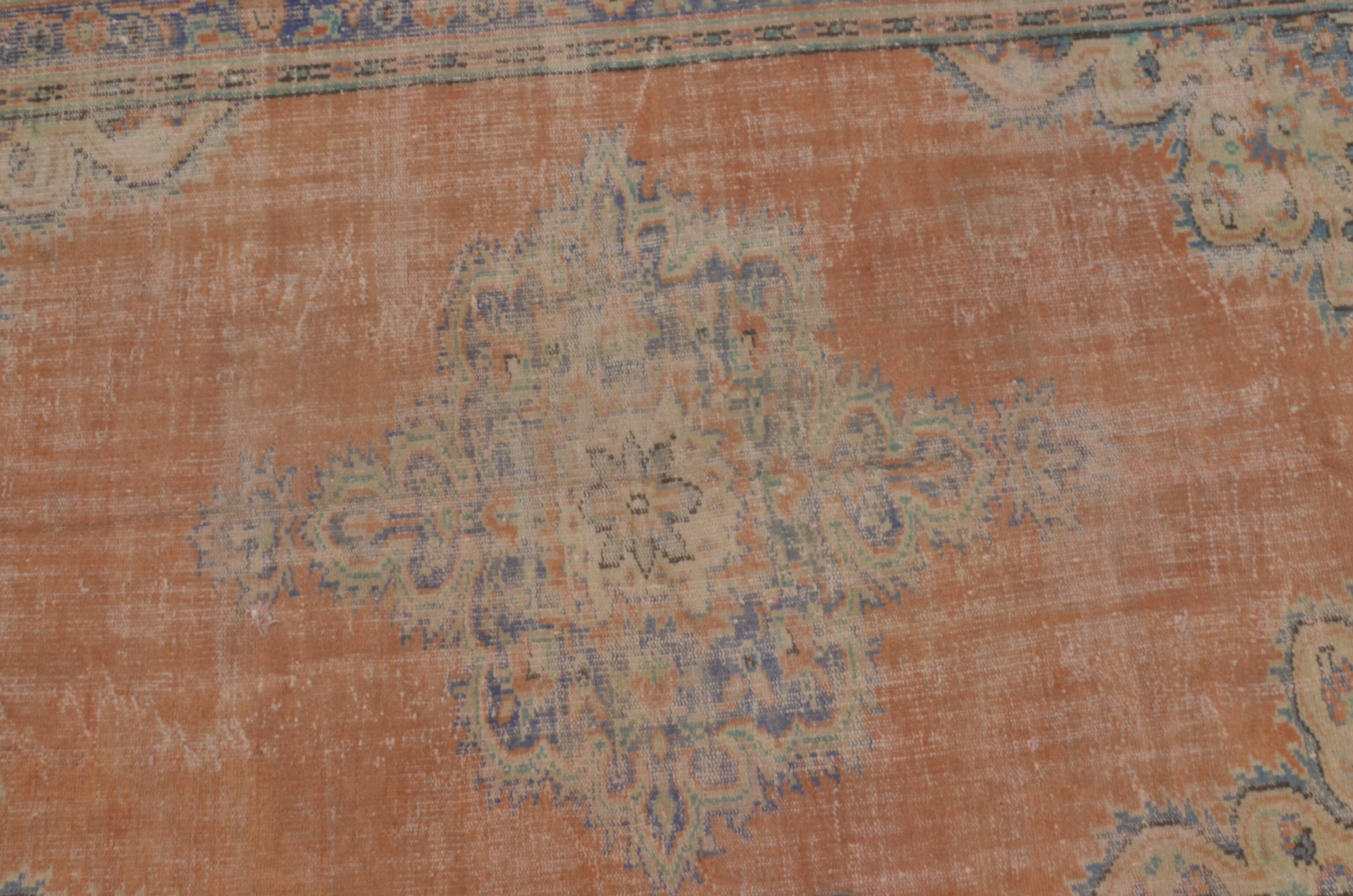 Oushak Turkish Orange Carpet sku 1703