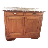 Art Deco sideboard Solid blond oak Width 120 cm