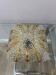 Vintage Glashütte Limburg Bubble Glass Flush Ceiling Lamp Plafoniere