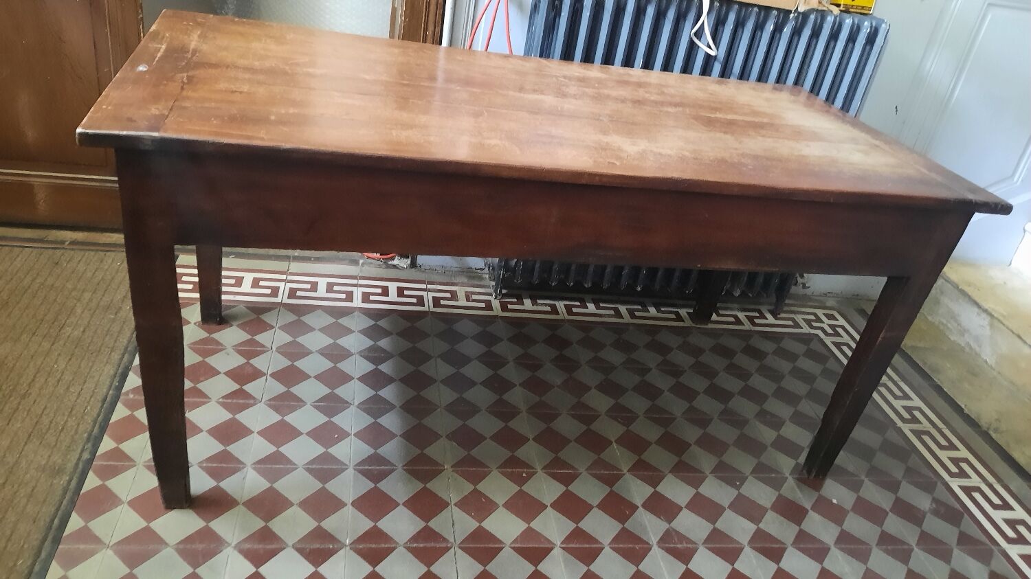 Farmhouse table and benches