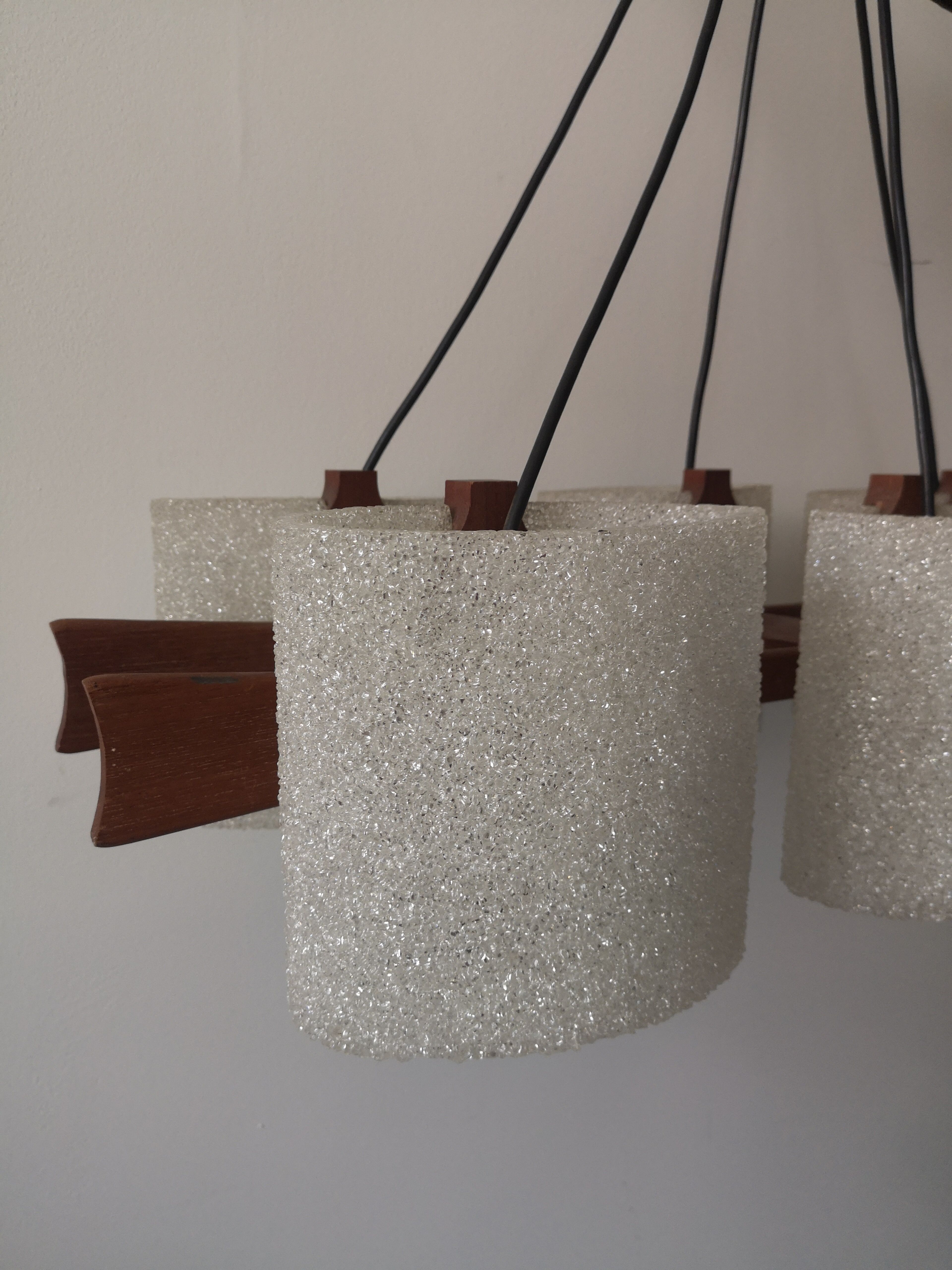 Scandinavian design chandelier from the 60s