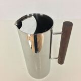 Scandinavian pitcher by Guy Degrenne, stainless steel and wood