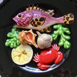Assiette de décoration thème poissons Sète