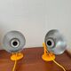 2 appliques murales vintage en métal jaune Ikea