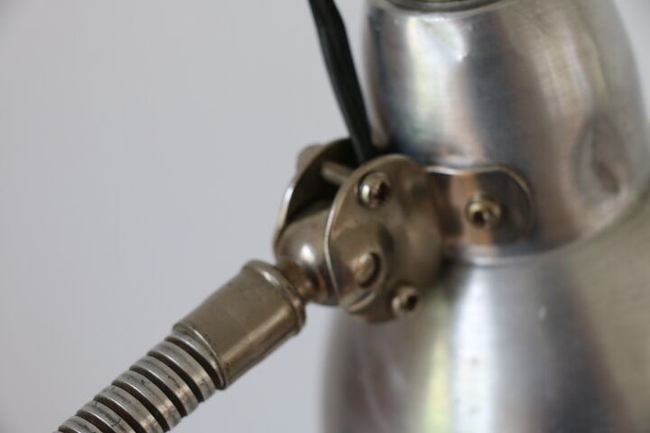 Lampe à étau chromée 1950