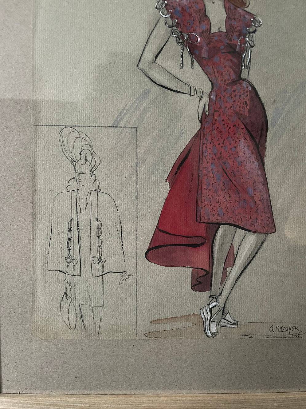 Fashion drawing G. Mazoyer
