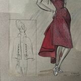Fashion drawing G. Mazoyer