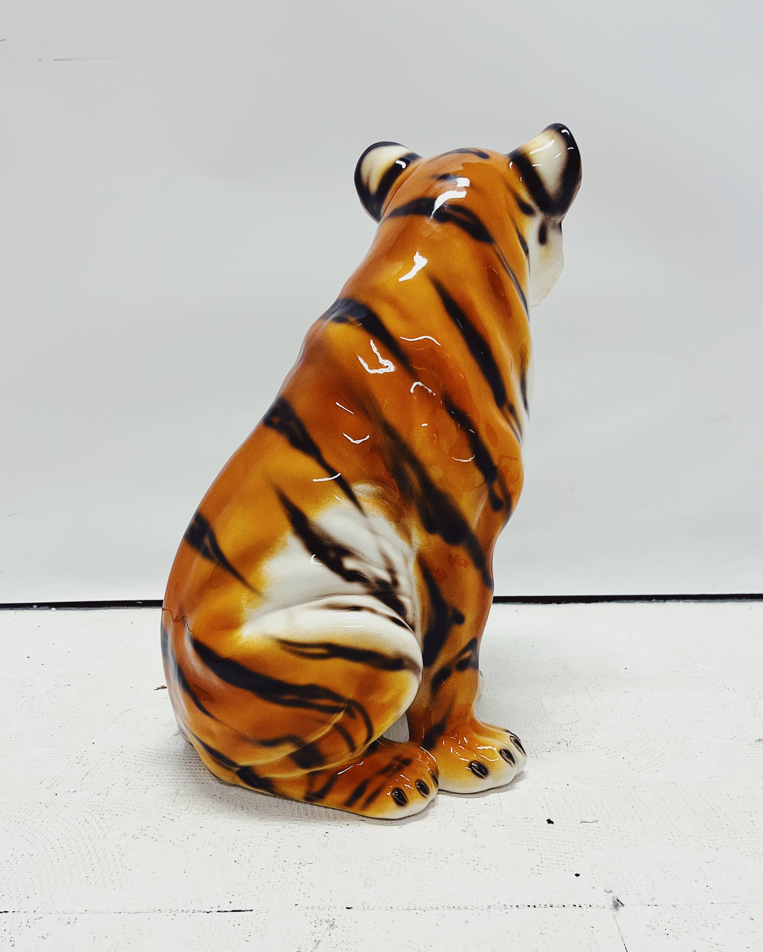 Tiger Statue Ceramic