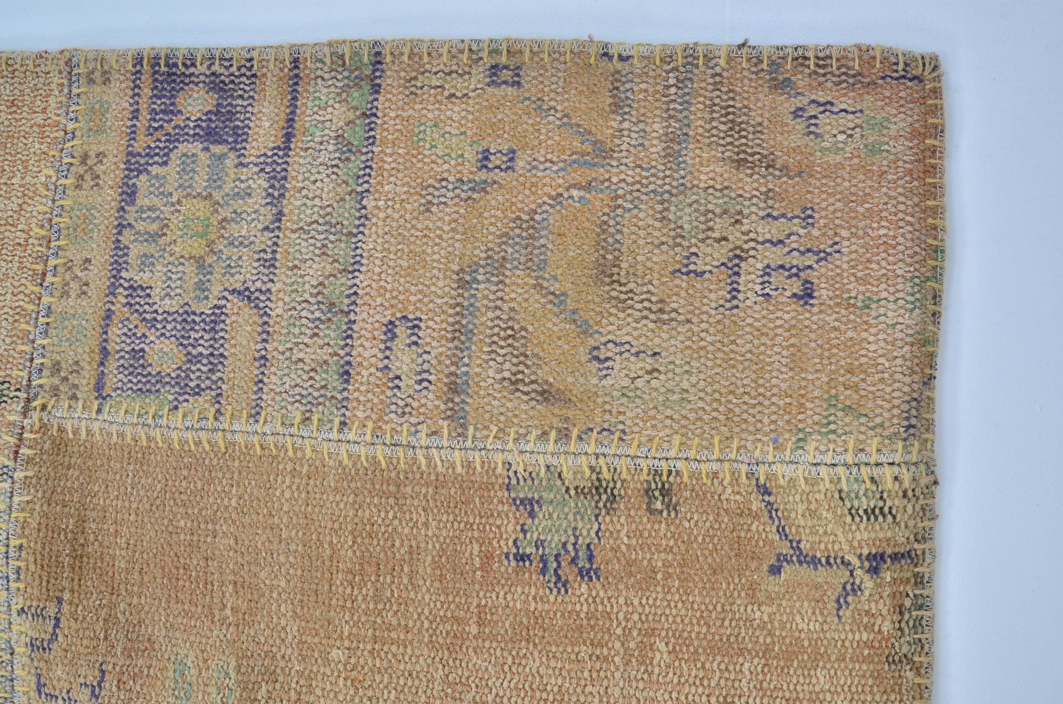 Beige Handknotted Vintage Floor Rug sku 3042