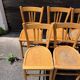 (Lot) 9 chaises bistrot vintage