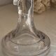 Pair of candlesticks, dove decor, in glass
