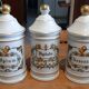 3 pots a pharmacy 19th in limoges porcelain claude caspenet