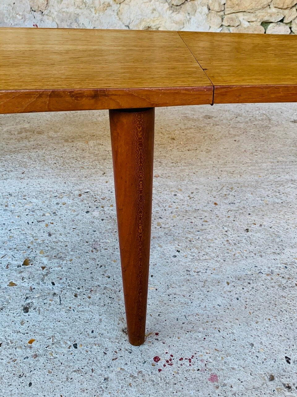 Vintage Scandinavian boomerang coffee table with folding extensions by Samcom, 1960
