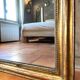 Antique gilded Louis-Philippe mirror, 19th century.