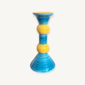 Portugal ceramic diabolo candle holder