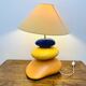 Galet François Châtain Lamp – Blue, Yellow and Orange Design – 60 cm