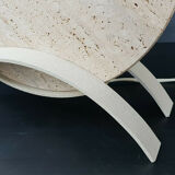 Vintage travertine lamp 1970