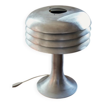 BN 26 mushroom table lamp by Hans-Agne Jakobsson in brushed aluminium.