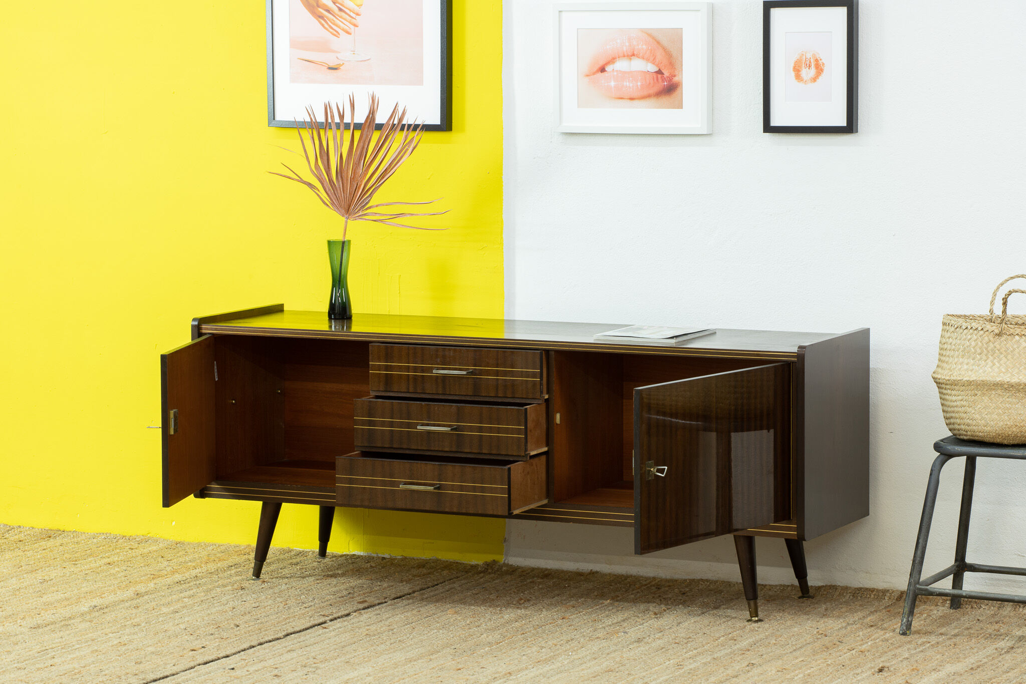 Enfilade scandinave vintage – 165 cm