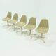 Set of 5 La Fonda Dining Chairs by Charles & Ray Eames for Vitra Herman Mil