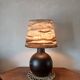 Belgian ceramic ball lamp with handmade shade – 19