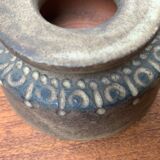 Brutalist mid-century studio pottery vase by Johannes Lessmann for Keramische Werkstatt Margaretenhöhe, Essen.