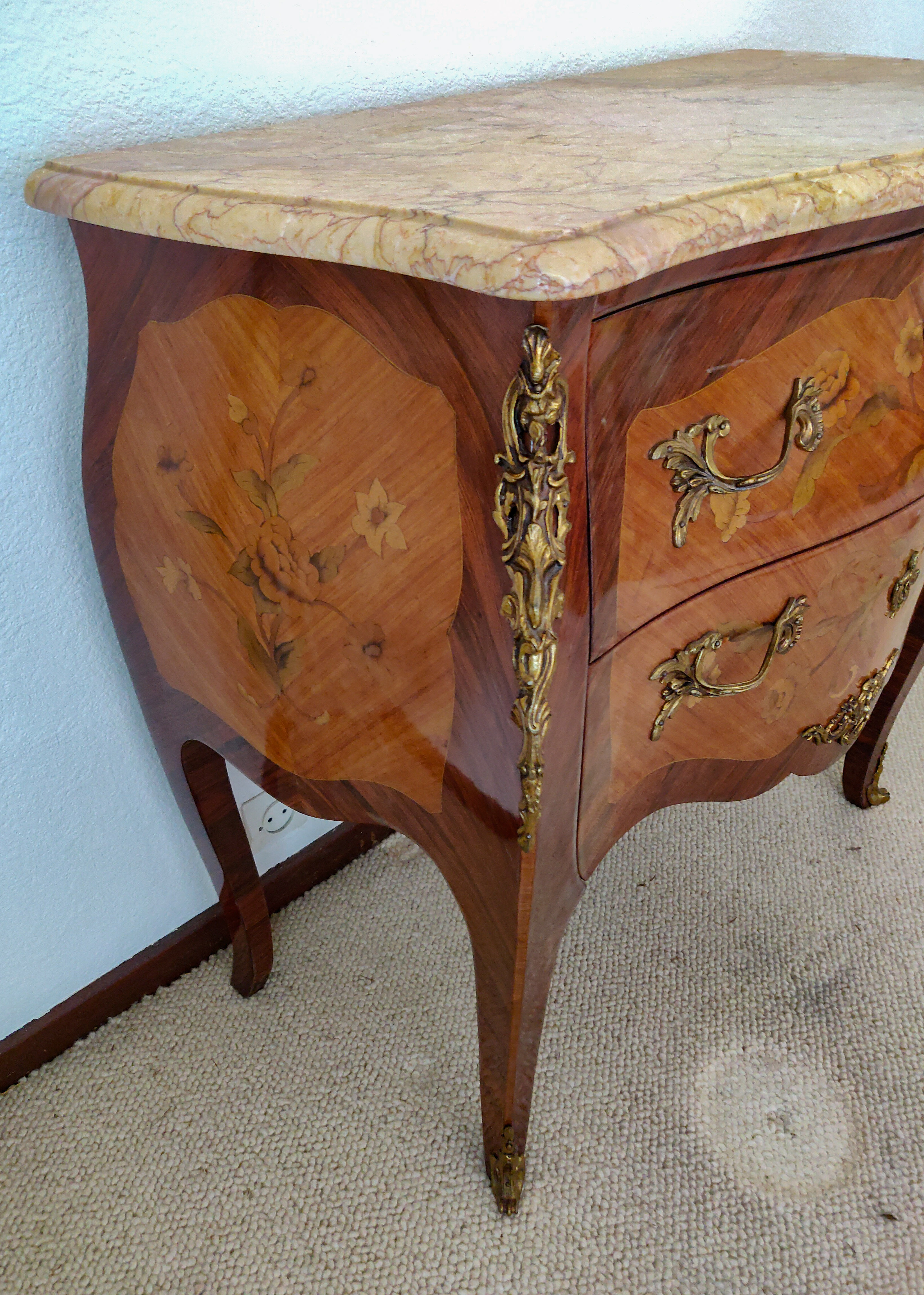 Commode Louis XVI 2 tiroirs 78cm