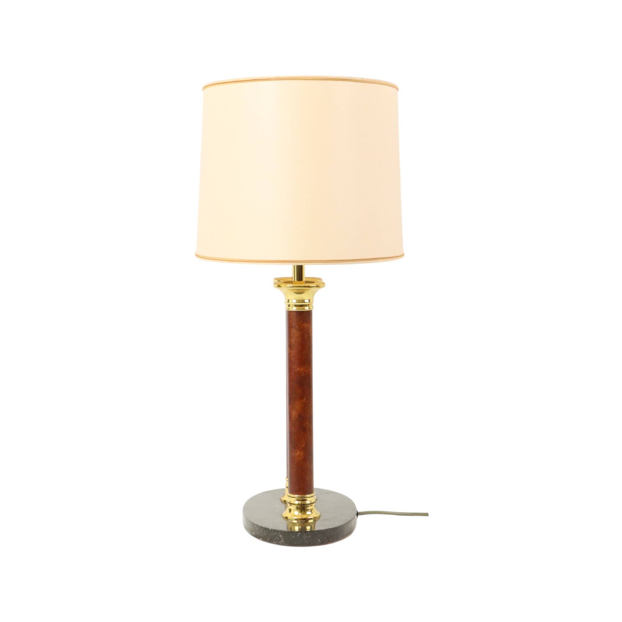 Lampe de table vintage Lusterie Deknudt de style Hollywood Regency