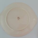 5 assiettes à dessert et plat faïencerie Longchamp modèle Colmar années 50