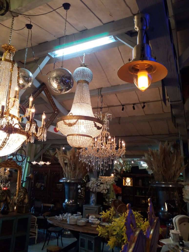 Large hot air balloon chandelier