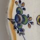 12 art nouveau flat plates from Boch La Louvière, peacock model