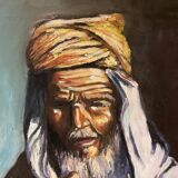 Oil on canvas “Tuareg portrait”