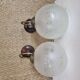 1960s glass globe wall lights