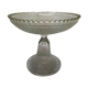 Coupe à fruits à pied en verre moulé St Laurent ancien