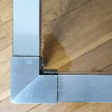 Set of 3 nesting stainless steel coffee tables 1970