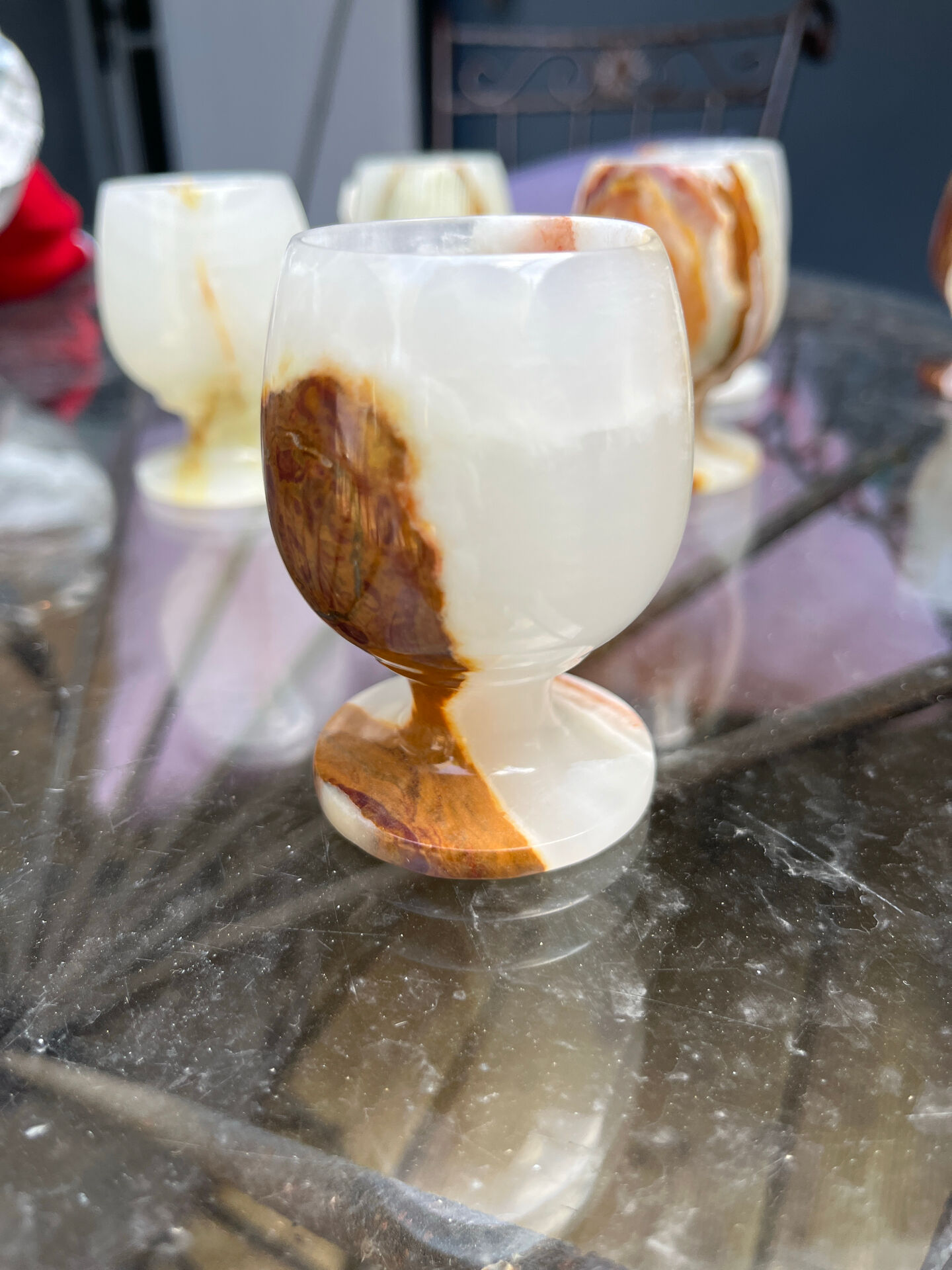 Onyx liqueur glasses
